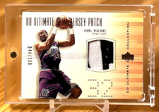 Karl Malone 2000-01 Upper Deck Ultimate Collection Game Jersey Patch /100 Jazz