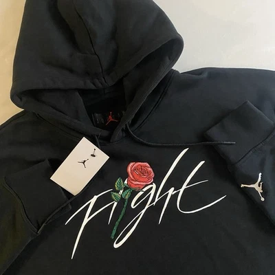 Moletom Nike Jordan Flight Roses Tour com capuz masculino XL floral leve lã - Imagem 1 de 4
