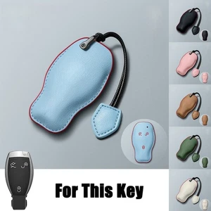 Genuine Leather Car Key Case Cover For Benz A B C E S G M GLS SLK ML CLA GLK SLC - Picture 1 of 20