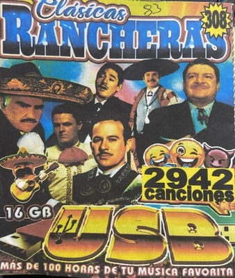 USB Con Musica Clasicas Rancheras Contiene 3,000 Canciones - Image 1 of 2