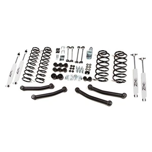 For Jeep Wrangler 03-06 Zone Offroad 4" x 4" Front & Rear Suspension Lift Kit - Picture 1 of 5