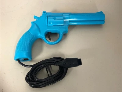 Pistola leve B6 The Justifier azul Konami para Sega Genesis - Imagem 1 de 2