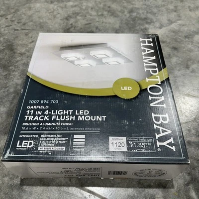 Nuevo Hampton Bay Garfield 11 en 4 luces LED pista montaje empotrado nuevo envío gratuito Foto 1 de 3