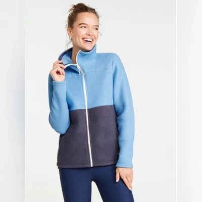 L.L. Chaqueta polar con cremallera completa Bean Katahdin para mujer, bloques de colores - nueva con etiquetas Foto 1 de 4