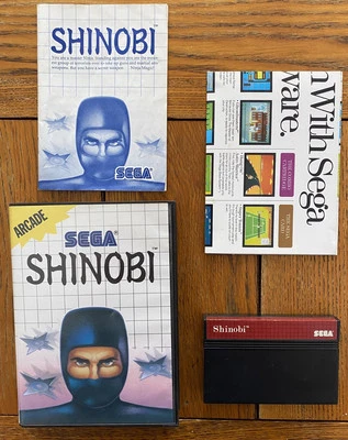 Shinobi (Sega Master System Game) Manual And Poster Included CIB Complete READ - Image 1 of 4