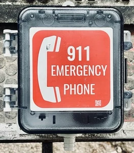 Outdoor Emergency Phone-911 Only Emergency Land Line Phone System - Picture 1 of 9
