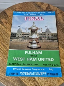Fulham v West Ham United - 1974/75 FA Cup Final - Saturday 3/5/1975 - Picture 1 of 3