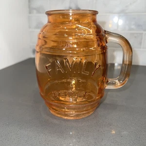 Circleware Family Recipe Barrel Mug Clear Green Glass Secret Since 1919 26 oz - Picture 1 of 5