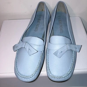 Bene Trovato Baby Blue Driving Loafers Soft Pebbled leather /Women Sz 9M/Brazil - Picture 1 of 8