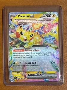 Juego de cartas coleccionables Pokémon Surging Sparks Pikachu ex 057/191 Holo Doble Raro - Imagen 1 de 2