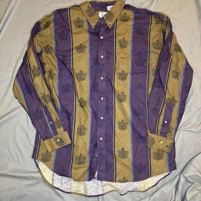 Cellini Vintage Algodón Rayas Abotonable Multicolor Talla XL Foto 1 de 4