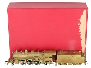 Key Imports HO BRASS Santa Fe 2-6-2 Prairie Steam Loco & Tender #1123 -Unpainted - Picture 1 of 12