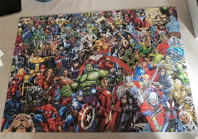 Marvel 1000pc Jigsaw Puzzle Clementoni Impossible Used But Complete & Boxed - Image 1 of 4