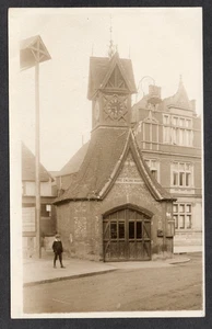 Postcard Ashtead nr Epsom Surrey the Fire Engine House brigade clock tower RP - Picture 1 of 2