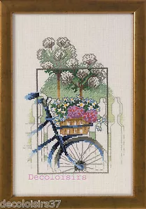 Permin 92-5326 La Bicicleta Azul Bordado Contado - Imagen 1 de 1