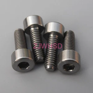 4pcs M4 x 12 Ti tanium Screw Bolt Allen hex Socket Cap head / Aerospace Grade - Picture 1 of 2