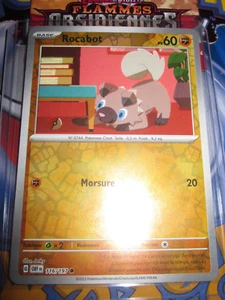 POKEMON ROCABOT 116/197 COM REVERSE HOLO FLAMMES OBSIDIENNES OBF EV3 - Imagen 1 de 2