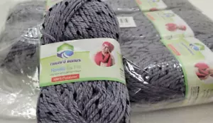 wolle stricken Knäuel dick grau effekt NS4 600gr. 540m häkeln wollknäuel k27 - Bild 1 von 6