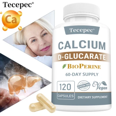 TECEPEC Calcium D-Glucarate | CDG for Liver Detox & Cleanse, Menopause Support