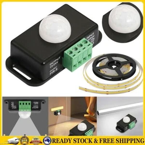 DC 12V 24V 6A PIR Motion Sensor Switch Automatic for LED Strip Light (Black - Picture 1 of 10