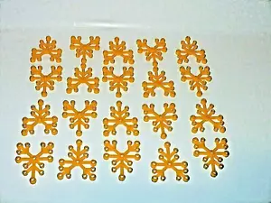 LEGO X20 Large Bright Flame Yellow 6 x 5 Tree Leaf Branch limb fall town castle - Picture 1 of 1