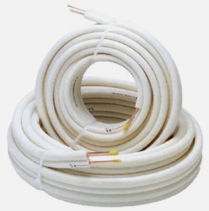 KIT METRI 20 MT TUBO ROTOLO RAME CONDIZIONAMENTO CLIMATIZZATORE 1/4" + 3/8" - Foto 1 di 1