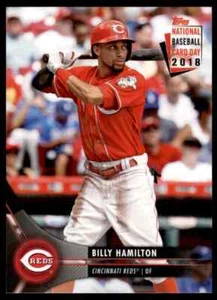 Tarjeta de béisbol 2018 Topps National Day Billy Hamilton Reds #19 - Imagen 1 de 2