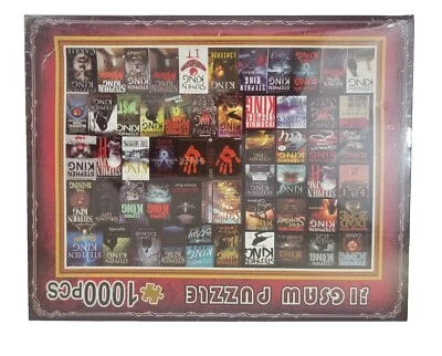 Stephen King Book Covers Horror Jigsaw Puzzle 1000 Pieces DCBA HGFE New Sealed - Image 1 of 4