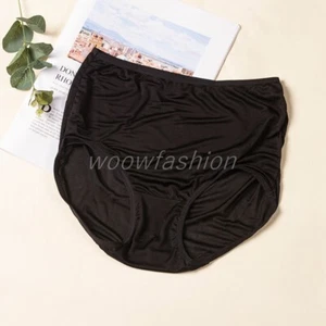 2 Pack Women 100% Mulberry Silk Panties Silk Underwear Briefs Boyshort Underwear - Picture 1 of 21