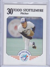 Todd Stottlemyre 1989 Toronto Blue Jays Fire Safety Set Card 30 Grade Mint