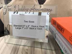 Personalised/Non Personalised 10th Anniversary Frames Land 3 Designs/2 Sizes - Picture 1 of 18