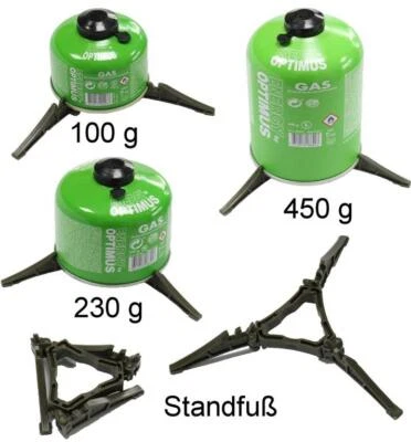 Optimus Gaskartusche Ventilkartusche Gas Schraubkartusche Faltbarer Standfuß