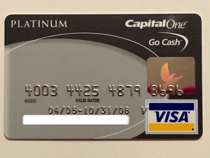 Capital One Go Cash Platinum Credit Card▪️Expired in 2008▪️Visa - Picture 1 of 2