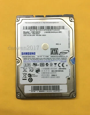 Samsung  HM160HI 160GB 5400RPM SATA 2.5"  Laptop Hard Drive  - Image 1 of 2