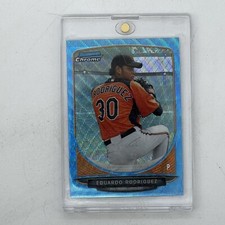 2013 Bowman Chrome Prospects Blue Wave Refractor #BCP207 Eduardo Rodriguez Auto