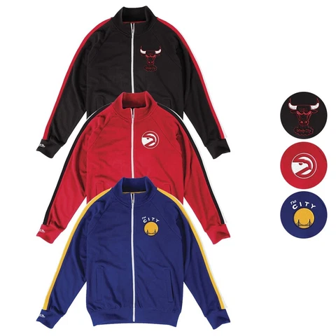 NBA Mitchell & Ness "Division Champs" Vintage French Terry Track Jacket Men's Cover