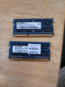 ELPIDA 2x4GB 2RX8 PC3-10600S-9-10-F2 EBJ41UF8BCS0-DJ-F - ship today - Picture 1 of 1