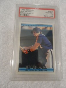 1992 Donruss Bonus Cards #BC6 Jeff Bagwell Astros HOF PSA 10 GEM MT 