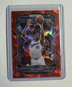 2023 Panini Prizm Draft Picks Basketball Red Cracked Ice Prizm - #52 Joel Embiid - Picture 1 of 3