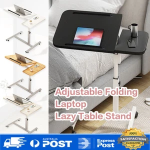 Portable Laptop Desk Computer Table Stand Adjustable Bed Bedside Mobile Study - Picture 1 of 25