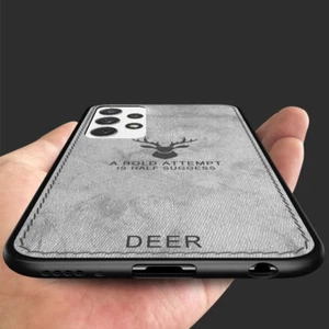 Shockproof Case For Samsung S24 S23 S22 S21 S20 Plus A55 Deer Fabric Slim Cover - Picture 1 of 15