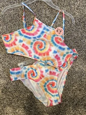 Bobbie Brooks Ladies Tie Dye Swimsuit - 2 Piece Size XL- NEW - Image 1 of 4