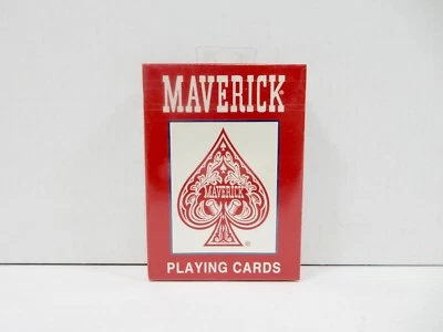 MAVERICK POKER SIZE PLAYING CARDS *NEW & SEALED* RED - Image 1 of 2