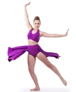 Fearless VIOLETT Erwachsene X-Large neues Tanzkostüm zeitgenössisches lyrisches Ballett - Bild 1 von 5