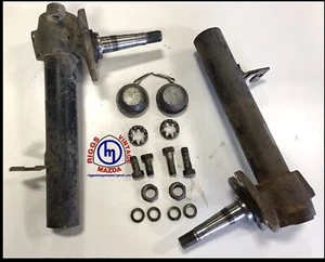 Mazda Rx3 808 Front Spindles Struts Stub Axles Ready For Coilovers - Bild 1 von 2