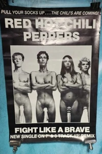 Vintage Original Red Hot Chili Peppers Rock Music Promo Poster - Picture 1 of 3