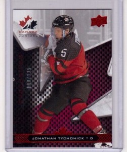 JONATHAN TYCHONICK 18/19 Team Canada Juniors Pre-Rookie Exclusives #41 Card /225