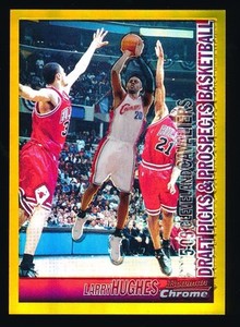LARRY HUGHES 2005-06 BOWMAN CHROME GOLD REFRACTORS 23/50 *CLEVELAND CAVALIERS*