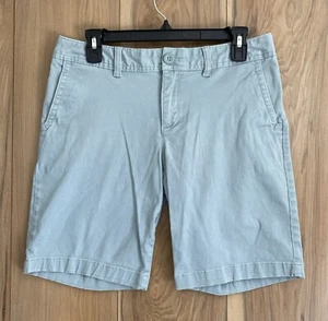 Eddie Bauer Women's Shorts Light Green Size 6 Slightly Curvy Fit Cotton Blend - Picture 1 of 7