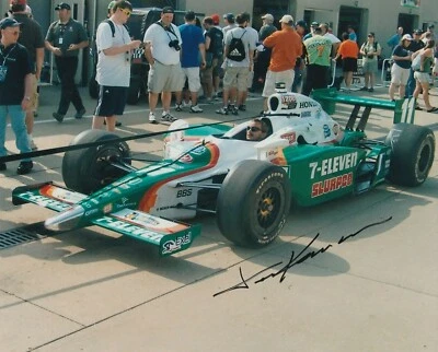 2010 TONY KANAAN signed INDIANAPOLIS 500 8" by 10" PHOTO HONDA RACE INDY CAR tb - Image 1 of 2
